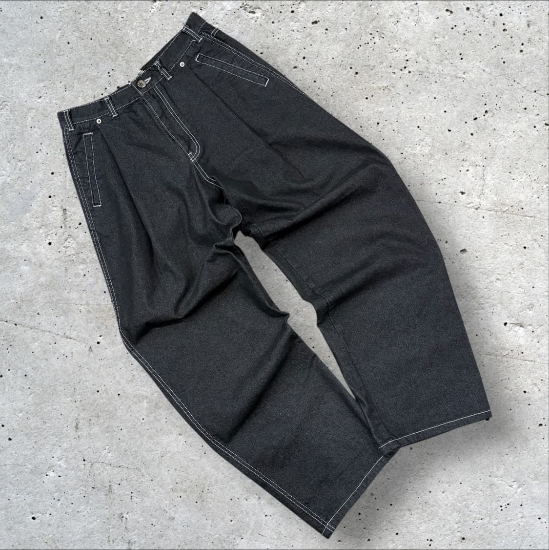[M] 노앙 와이드 흑청 데님 와이드 팬츠 C391 상품이미지1