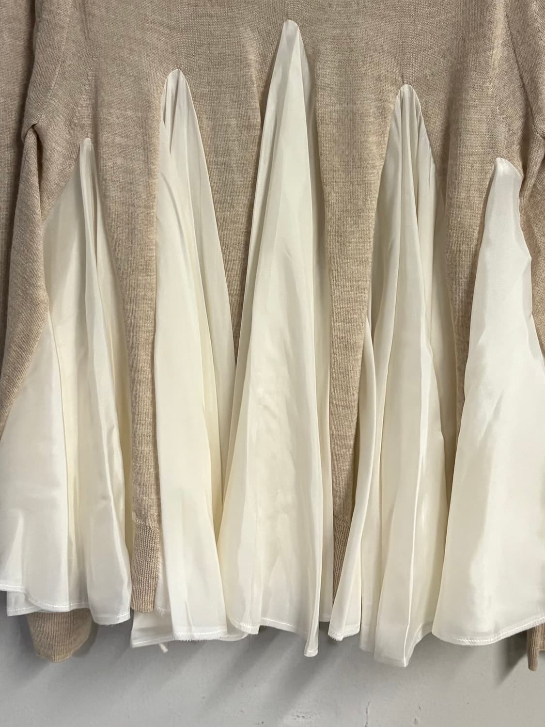 SACAI LUCK flare cardigan beige  상품이미지7
