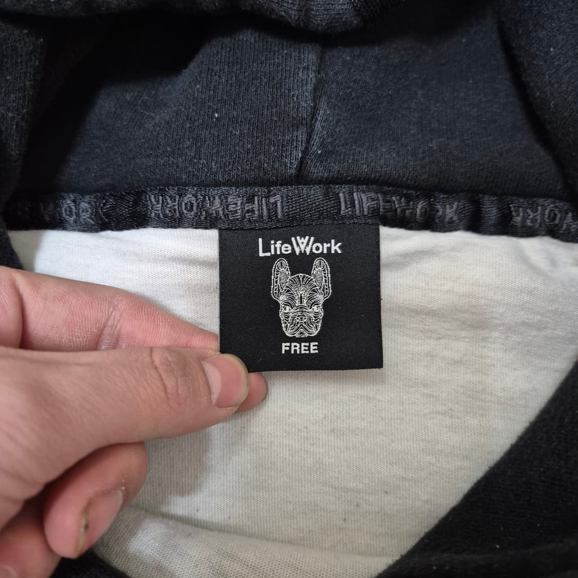 라이프워크 라독 빅프린팅 레이어드 후드티 F(FREE) 상품이미지6