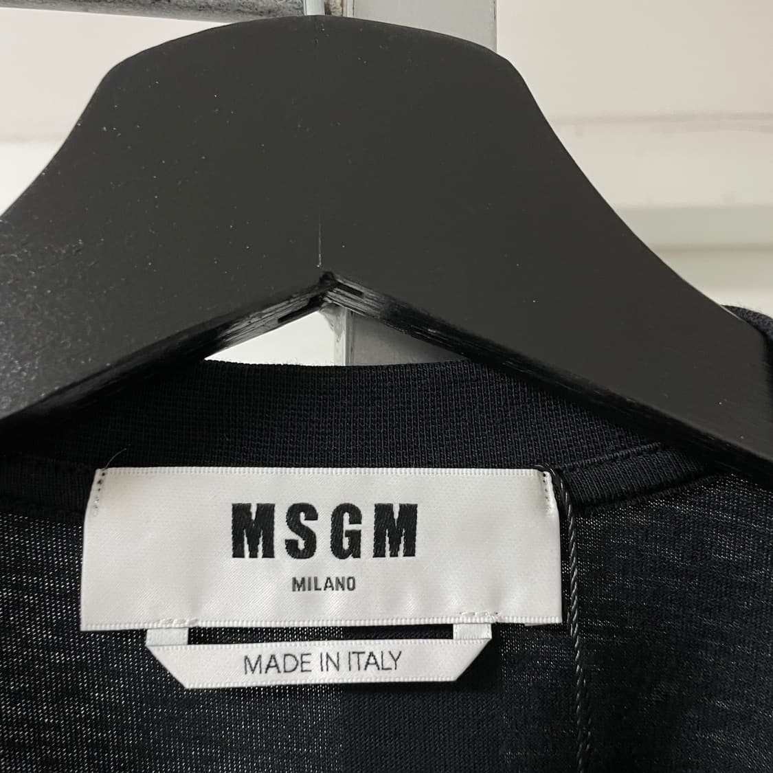 MSGM 블랙 반팔 티셔츠 M 상품이미지4