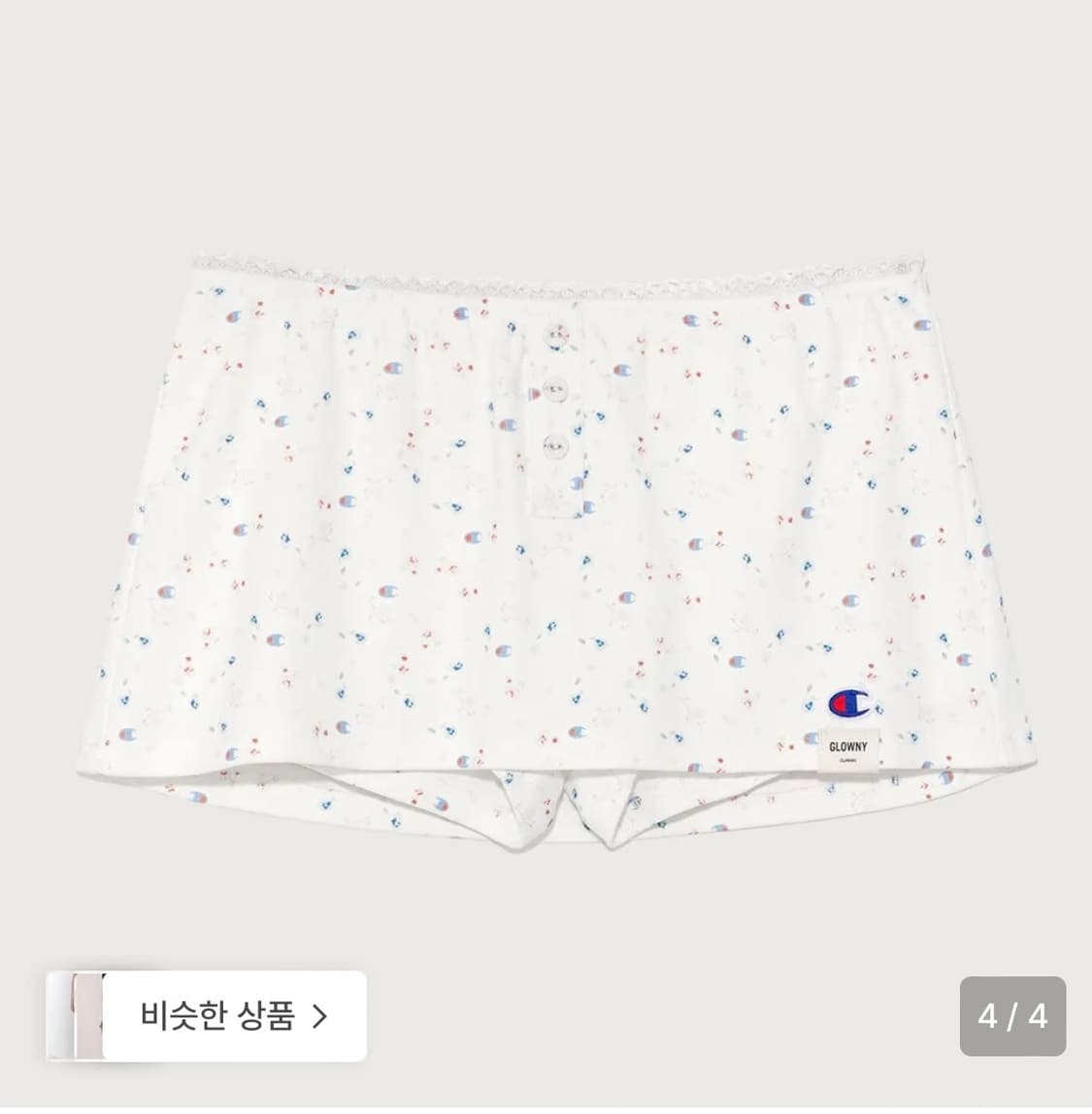 챔피온 글로니 미니 스커트 white L 상품이미지3