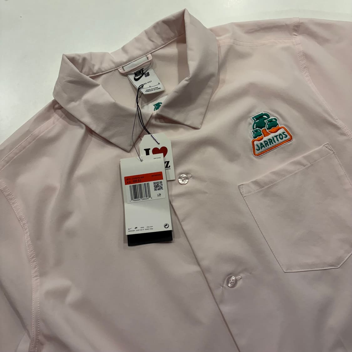 [L] 나이키 SB x 하리토스 반팔 셔츠 핑크 새상품 C865 상품이미지3