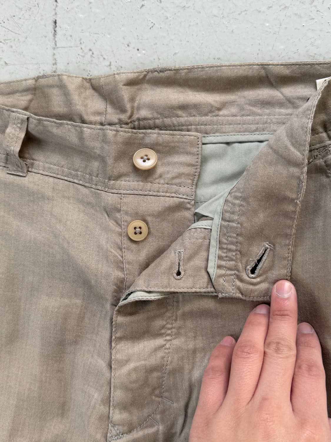 Y's 니트 패치 큐프라 팬츠 상품이미지4