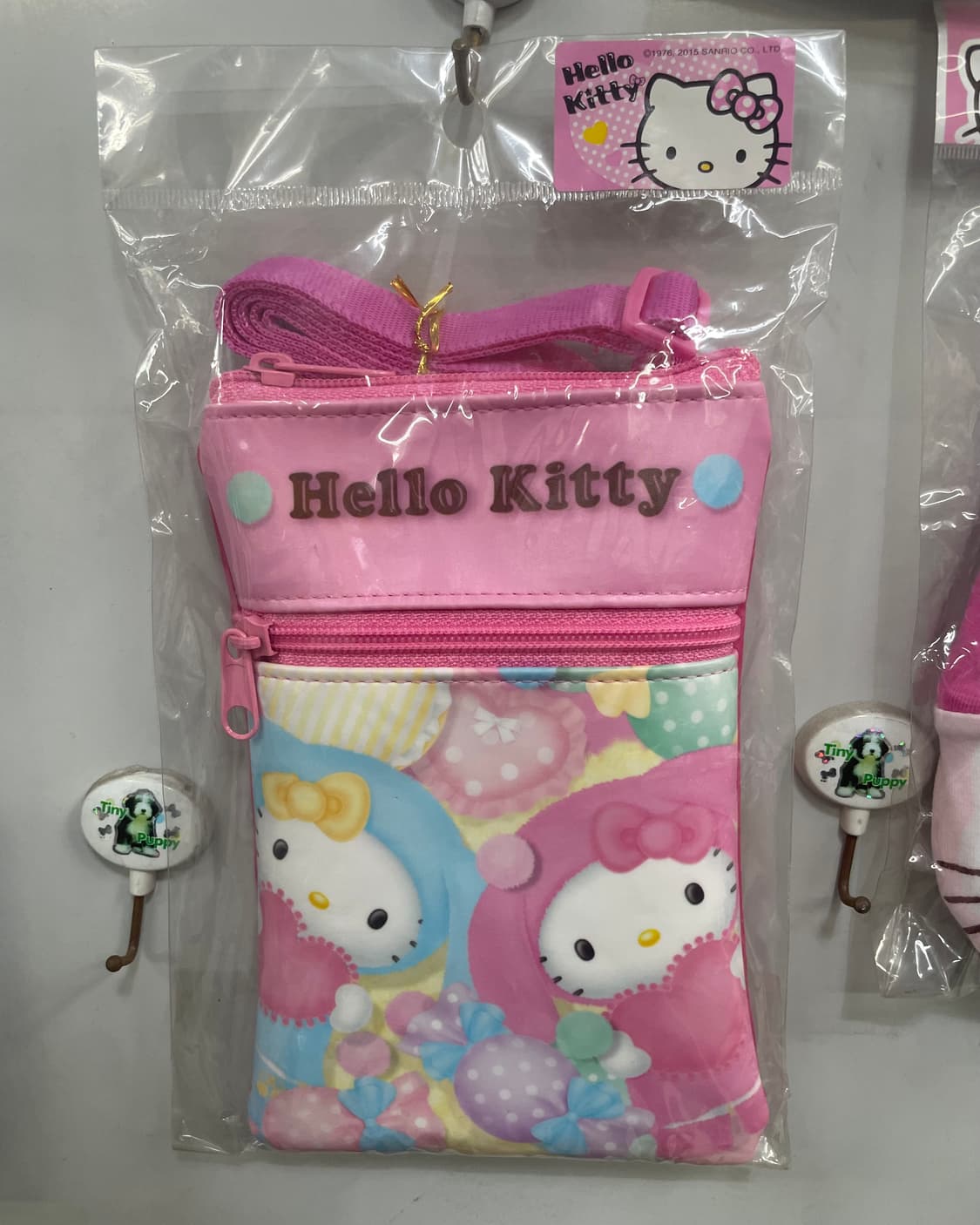 [새상품] 15년도 고전 키티 납작 파우치 크로스백 토끼키티 래빗키티 상품이미지2