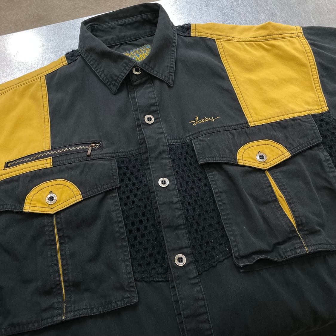 (L) 아메리칸 빈티지 반팔 워크 셔츠 상품이미지7