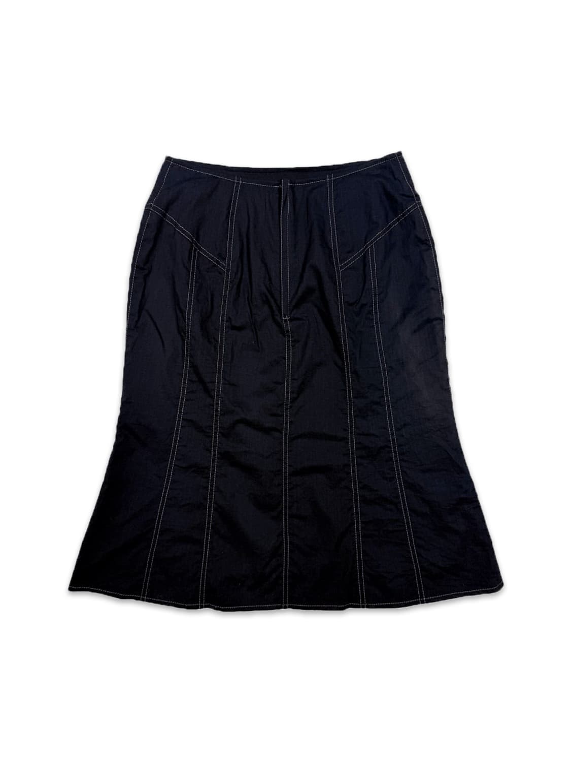 빈티지 네이비 스티치 미디 스커트 상품이미지6