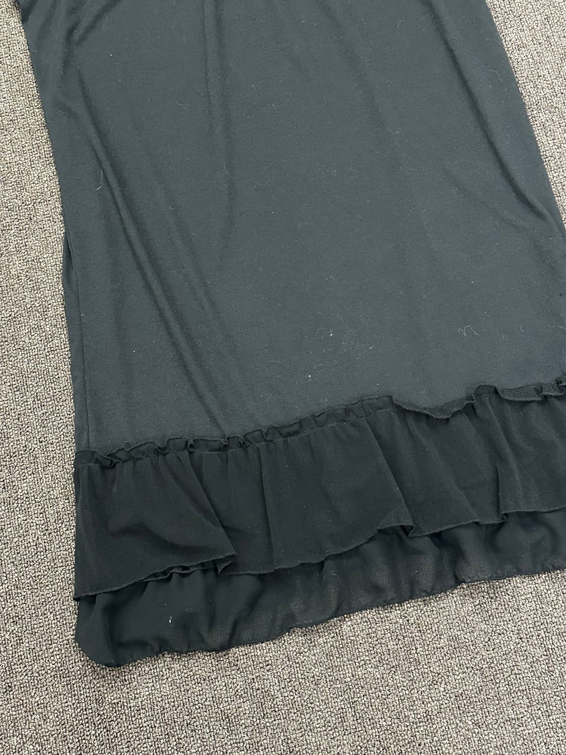 3L)Japanese vintage 블랙 레이스 디테일 나시 원피스 상품이미지3