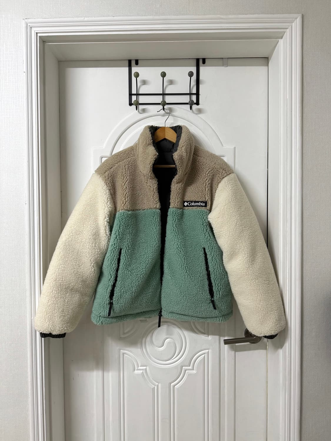 95사이즈 남성 콜롬비아 리버시블 구스다운 패딩 뽀글이  상품이미지2