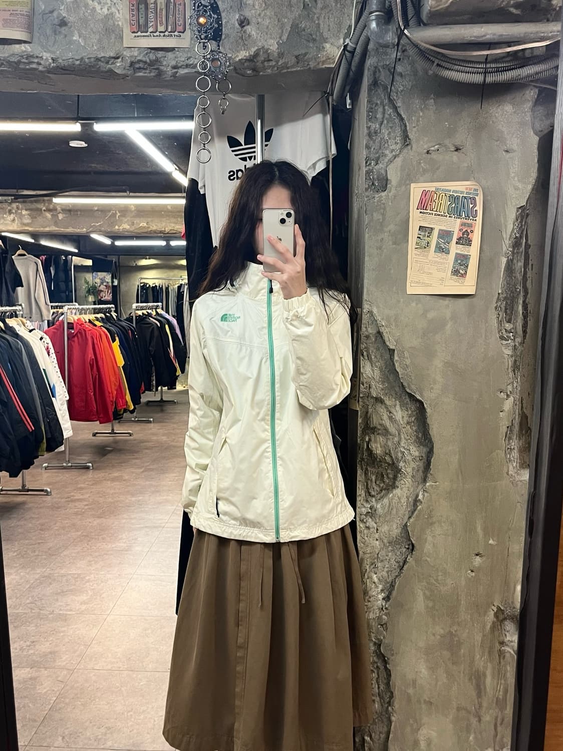 노스페이스 바람막이 아이보리 M #csz2029 상품이미지2