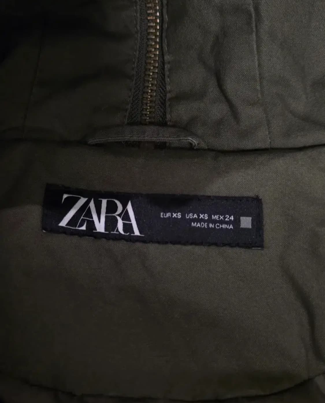 자라 카키 야상 자켓 xs 상품이미지2