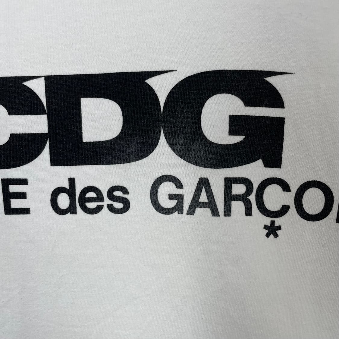 CDG 꼼데가르송 화이트 반팔 티셔츠 XXL 상품이미지2