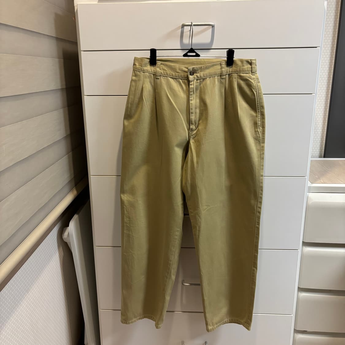 에드윈 일본제 베이지 면 와이드 팬츠 남녀공용  상품이미지1