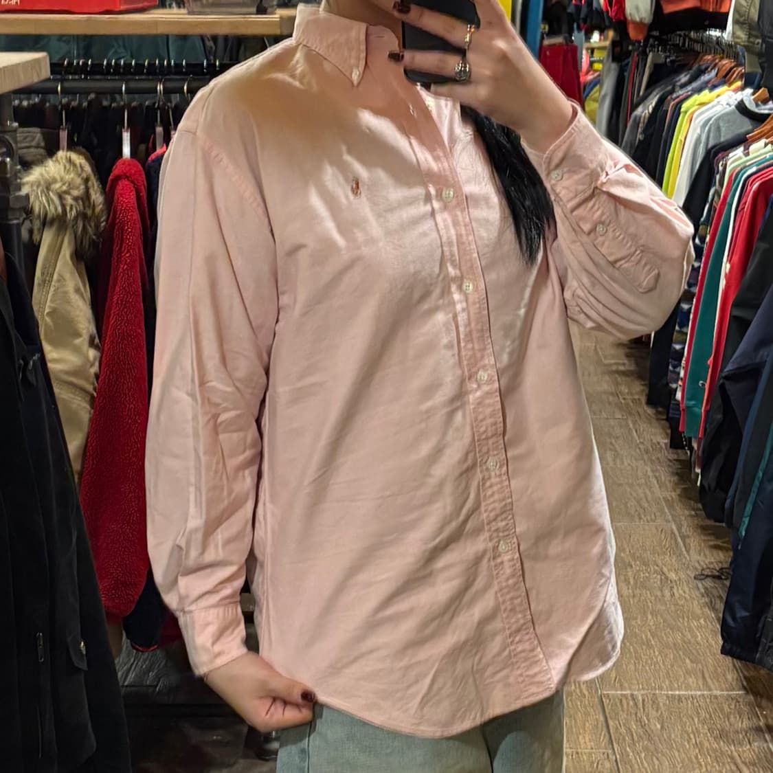 [HI] Polo 폴로 긴팔셔츠 핑크 상품이미지4