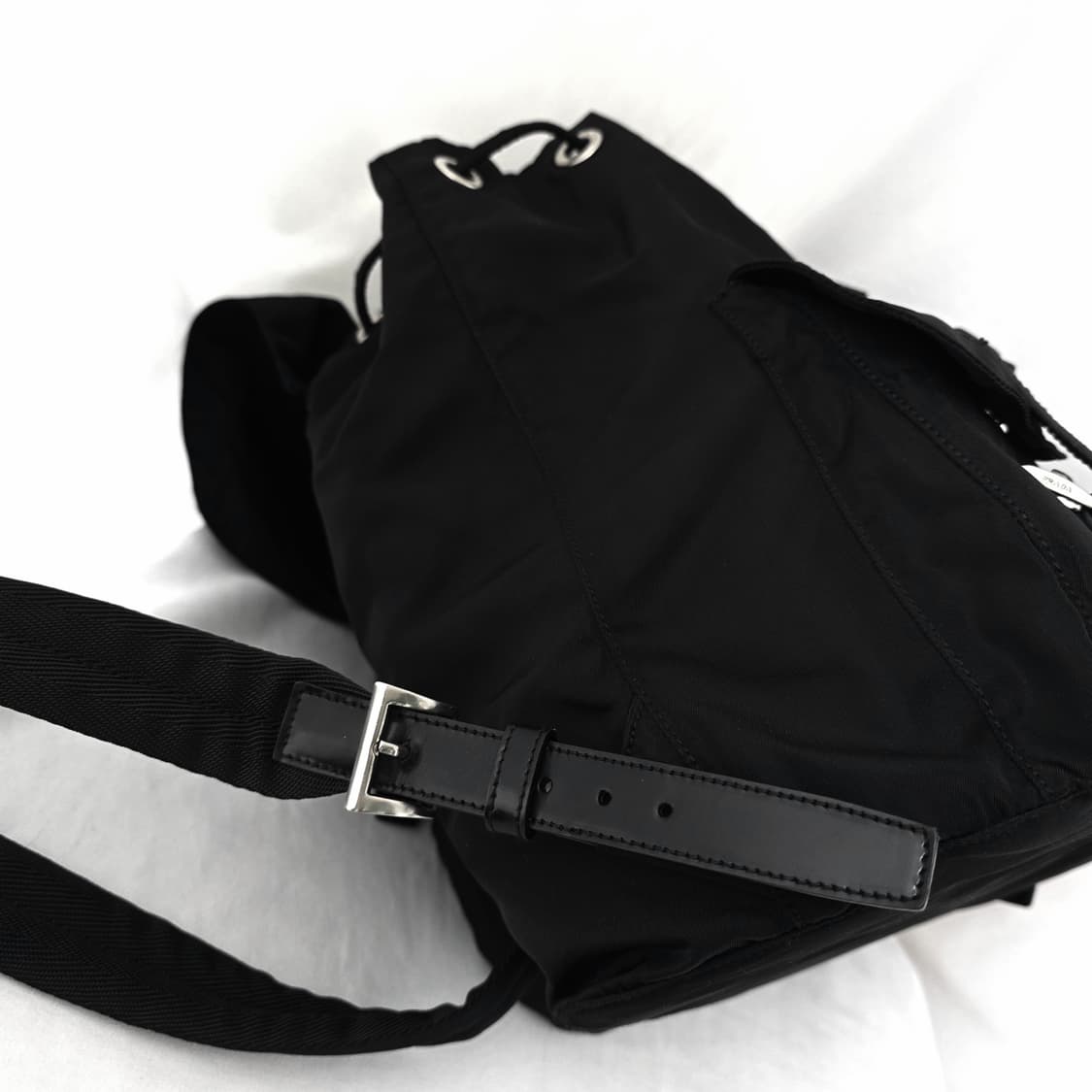 [정품 PRADA] 프라다 투포켓 나일론 빈티지백팩 상품이미지6