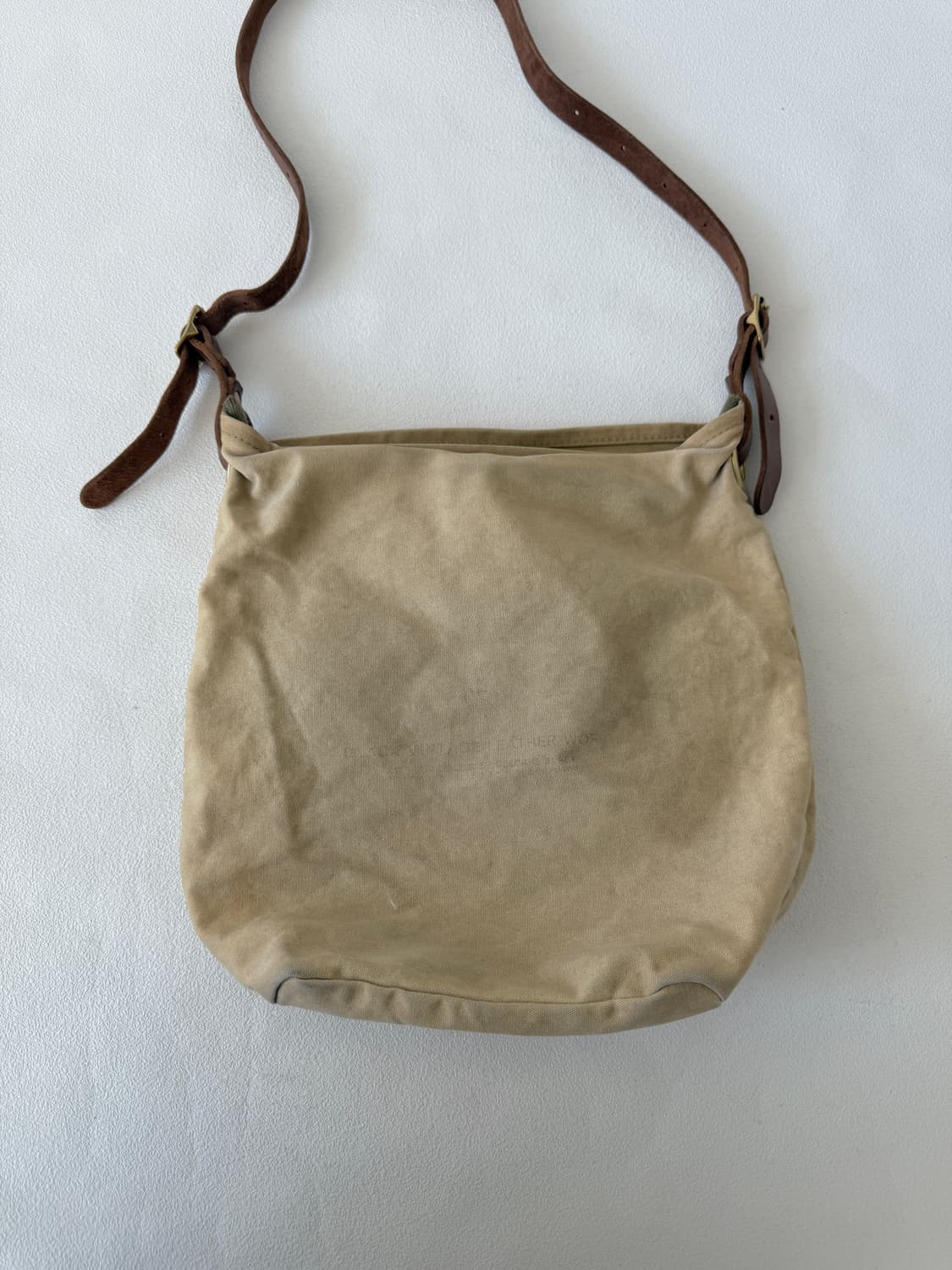 R12 코튼&레더 숄더 크로스백(빈티지 무드) 상품이미지6