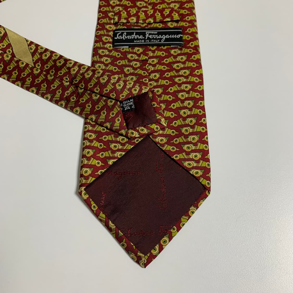 살바토레 페레가모(Ferragamo) 최상급 명품넥타이 100실크 정장룩 상품이미지6