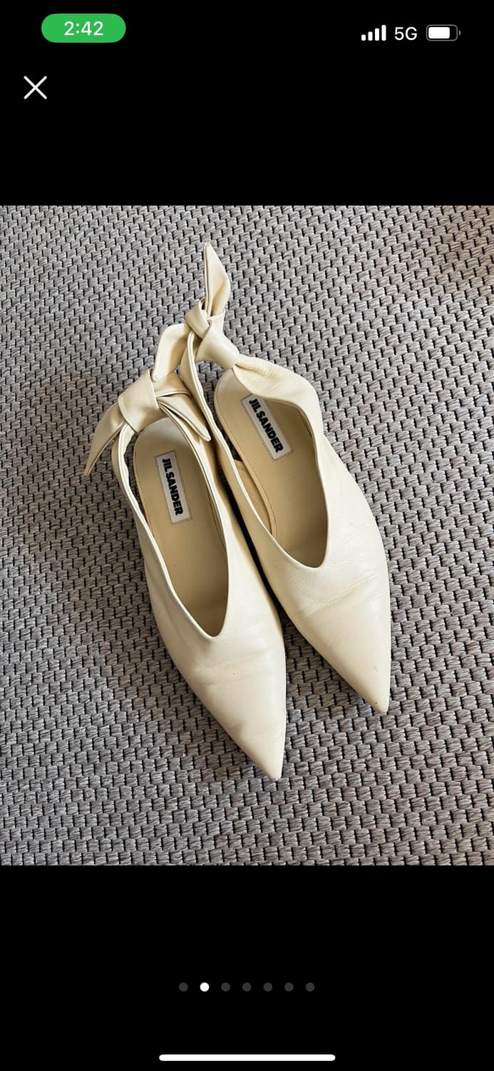 질샌더 발레리나 플랫슈즈 ecru 36 상품이미지1