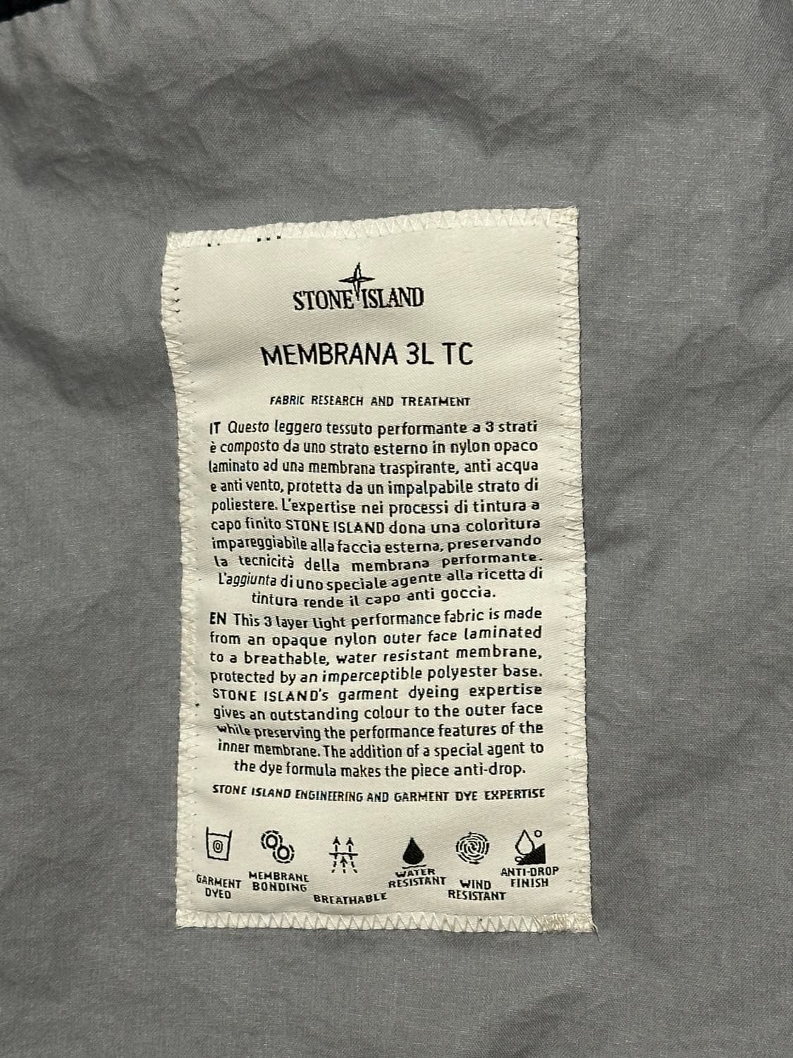 스톤아일랜드 멤브라나 3L tc 자켓 22ss XL(105-110) 상품이미지2