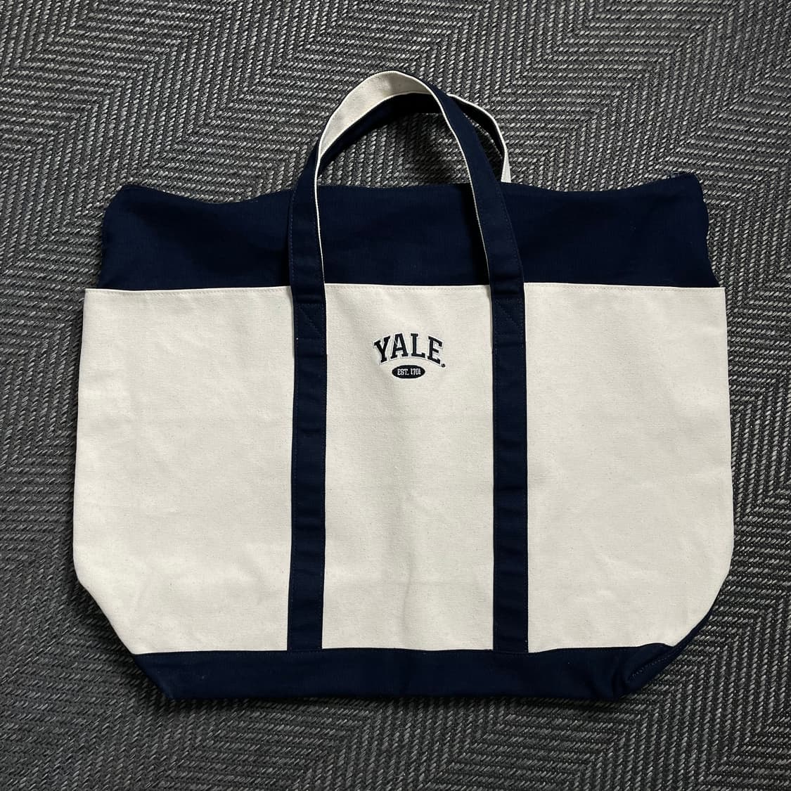 YELE 예일 투톤 캔버스 에코 도트백y 4533 상품이미지2