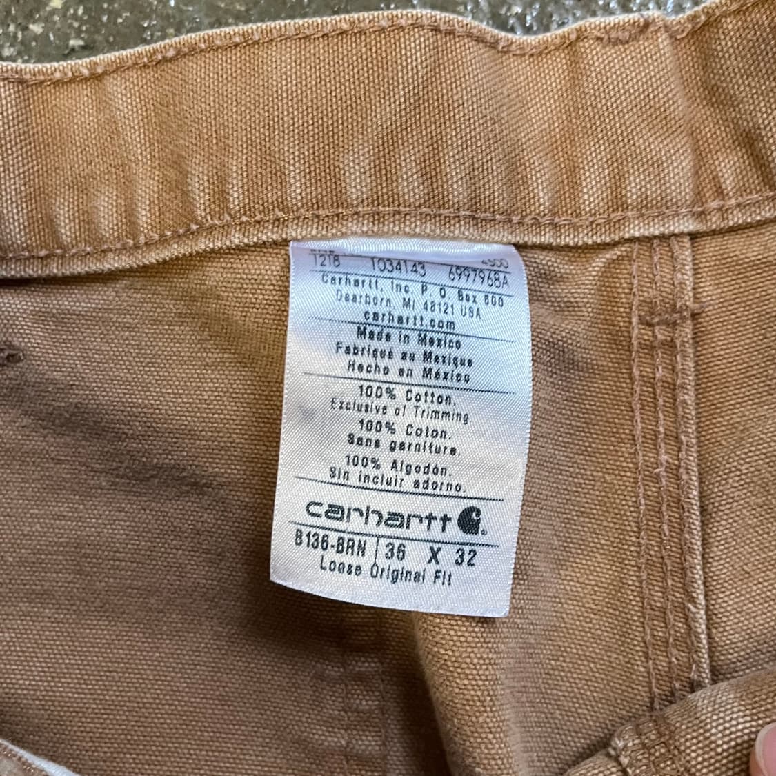 Carhartt 더블니 워크 팬츠 (36“) 상품이미지6