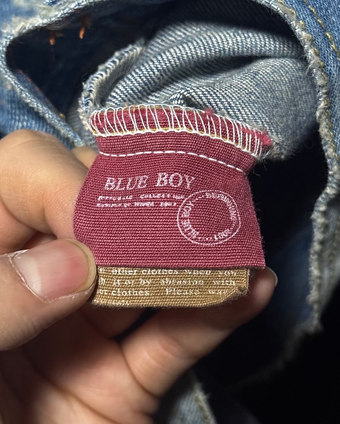 블루보이 트러커 워싱 데님 청자켓 크롭 숏자켓 고스 펑크 락 갸루 로리걸 상품이미지7