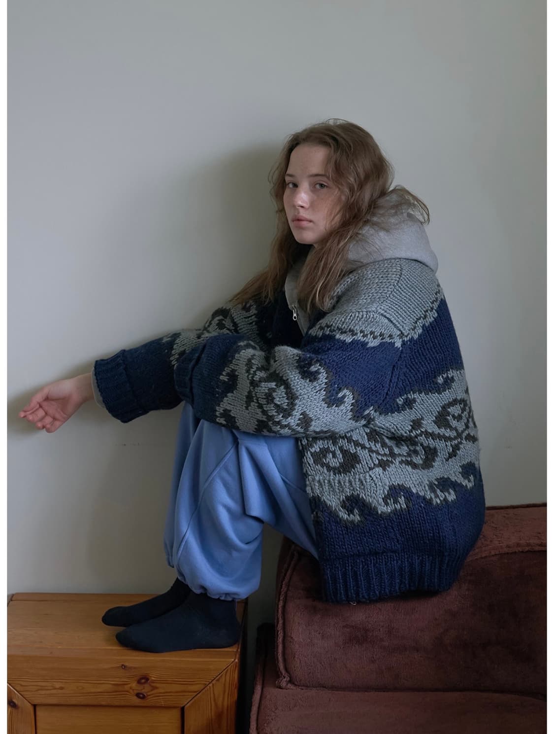 아유서울 노르딕 울 블렌드 포켓 가디건 상품이미지2