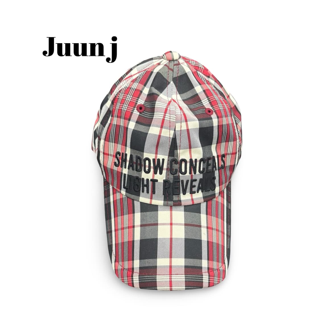 준지 쉐도우체크볼캡 상품이미지1