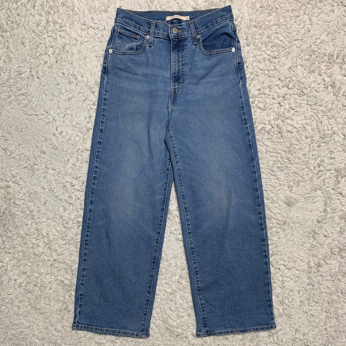 [27] 리바이스 하이 라이즈 와이드 레그 와이드핏 데님팬츠 상품이미지3