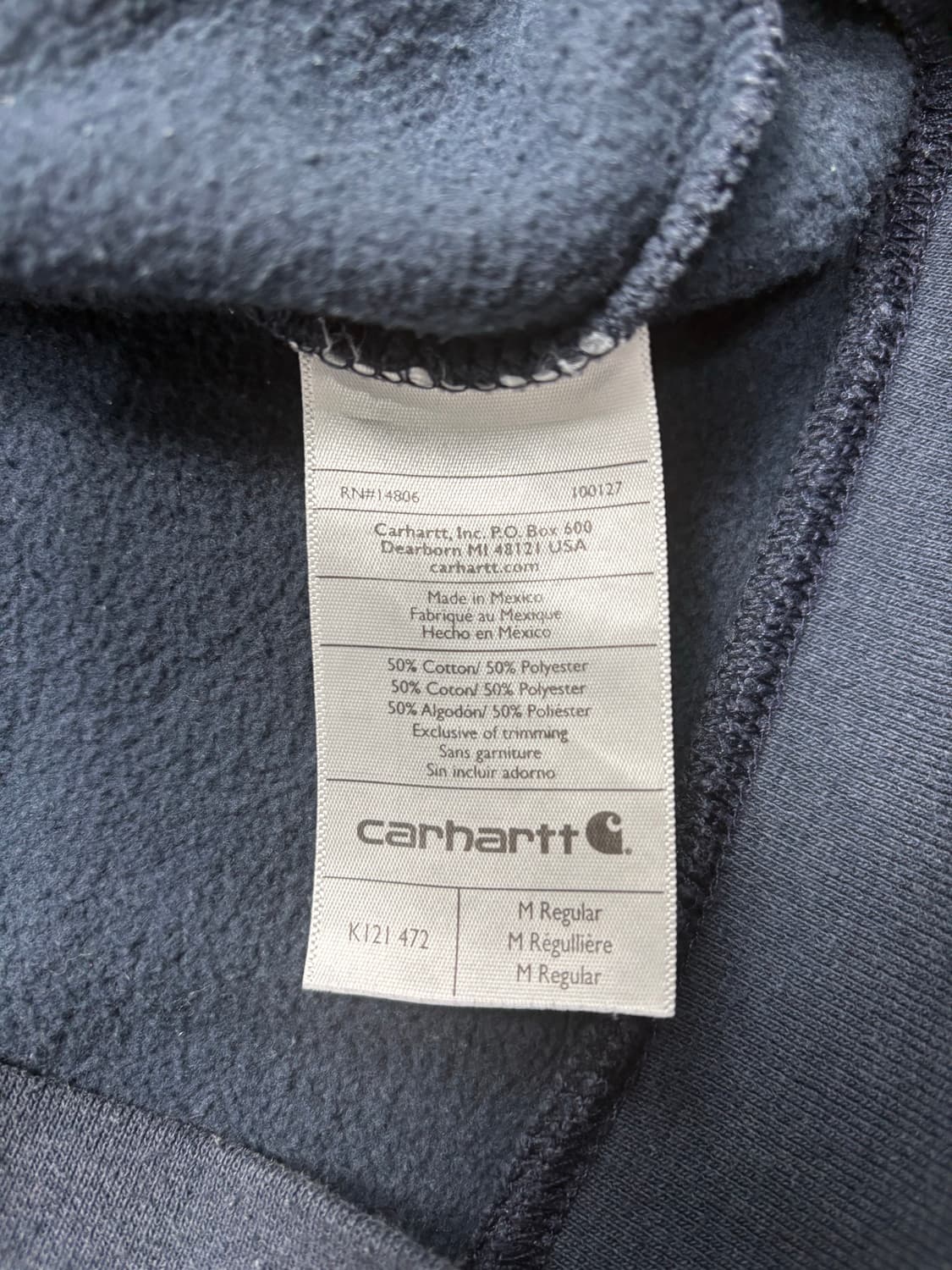 칼하트 후드티 네이비 상품이미지8