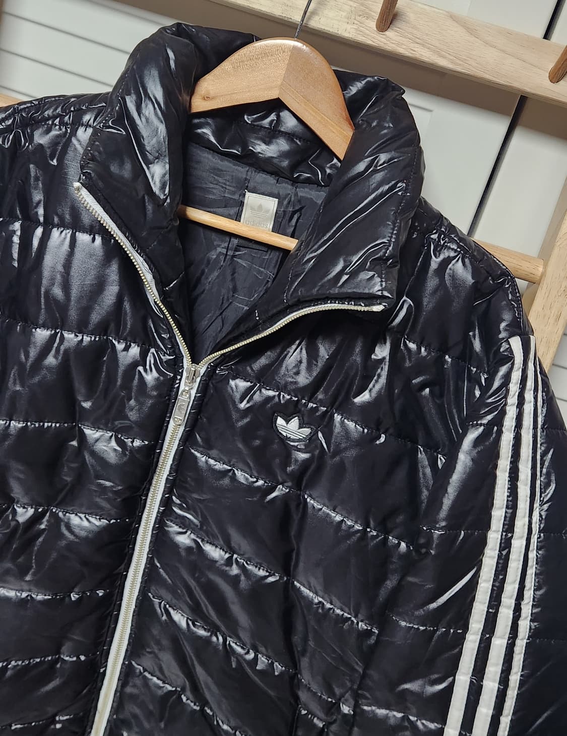 아디다스 삼선 유광 올드스쿨 경량 점퍼 자켓 상품이미지6