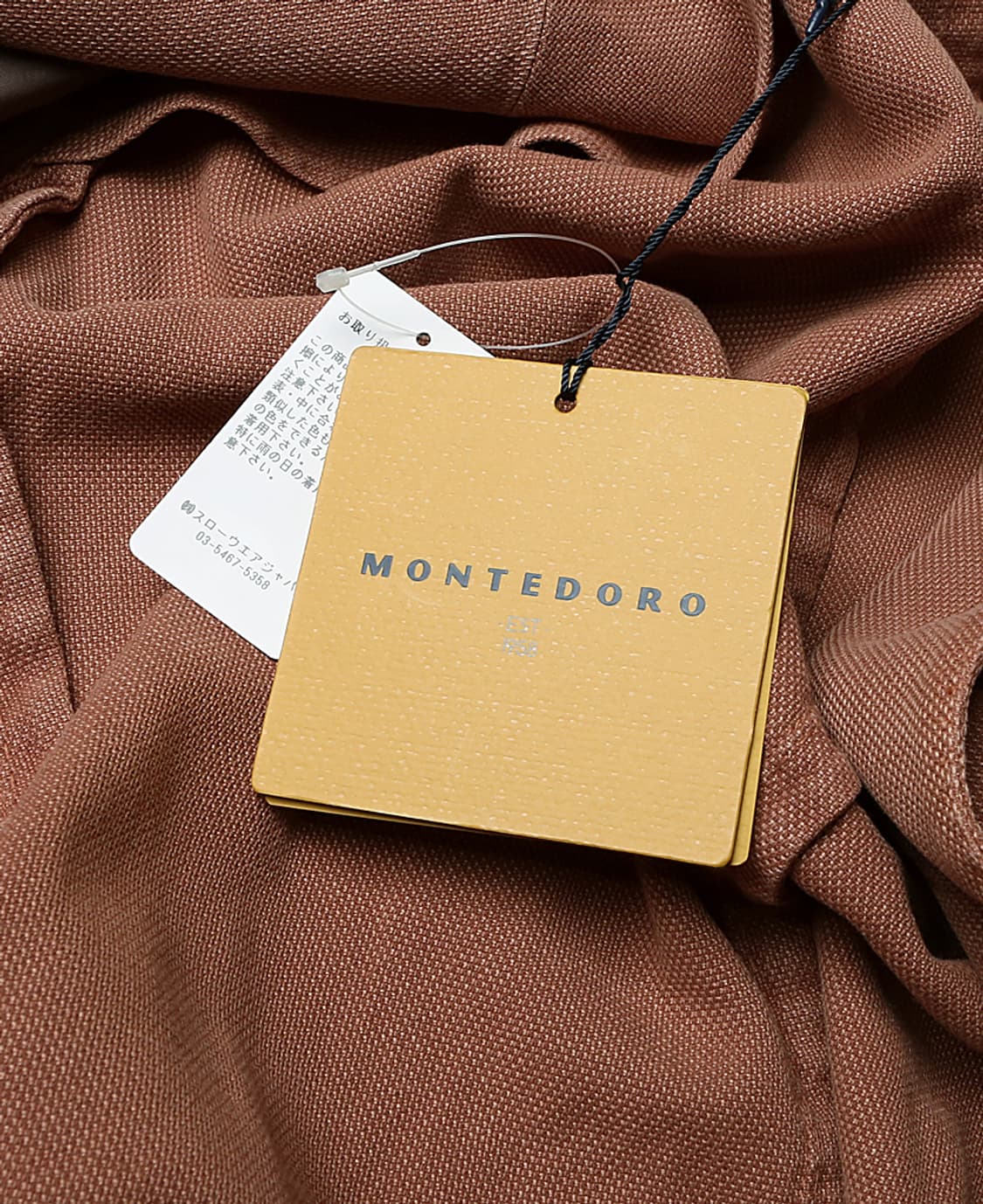 몬테도로 [Montedoro] 오렌지 핑크 코튼 라미 이태리 자켓 상품이미지7