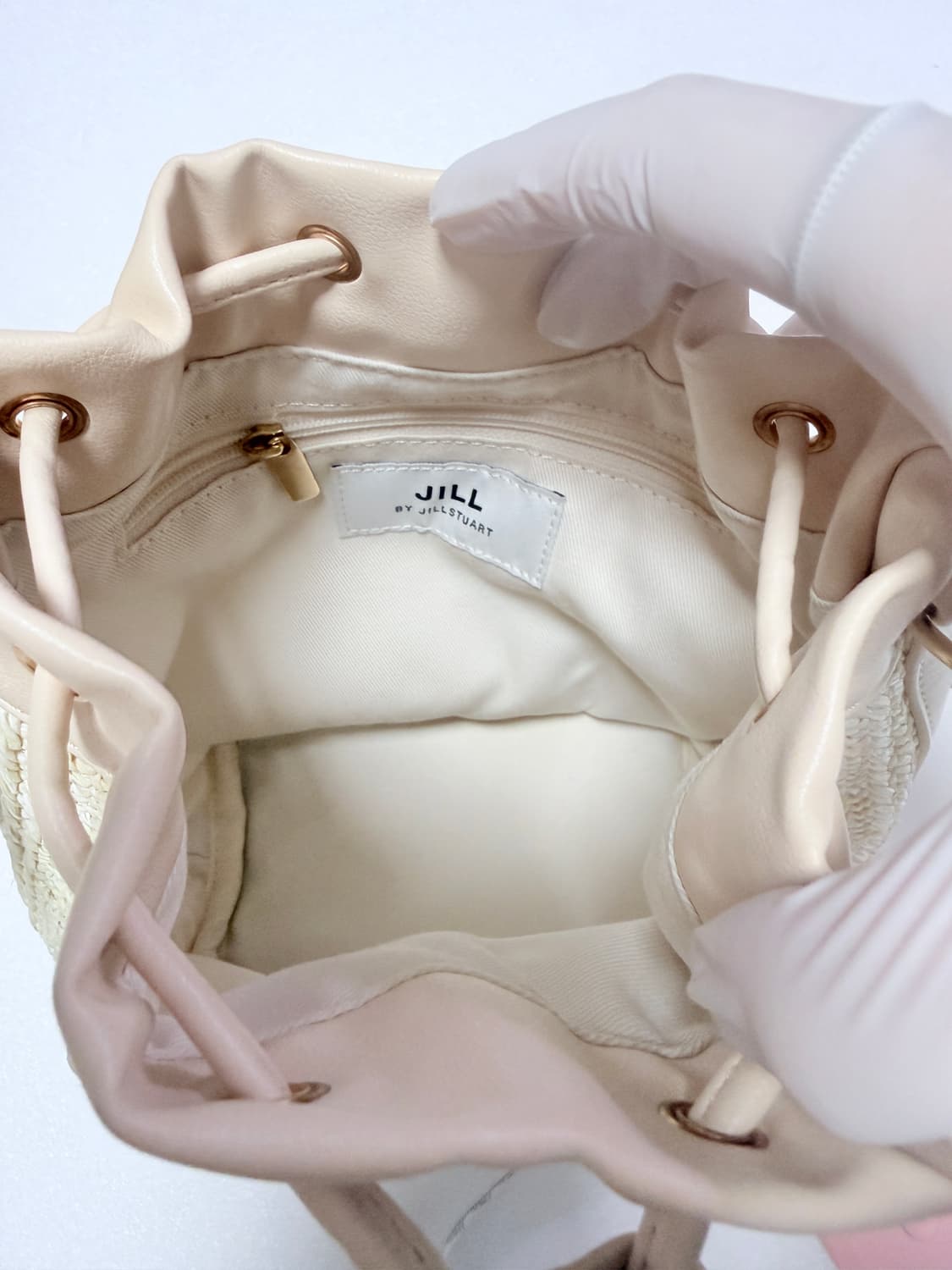 🤍질바이질스튜어트 라탄 버킷백 아이보리 토트백🤍 상품이미지6