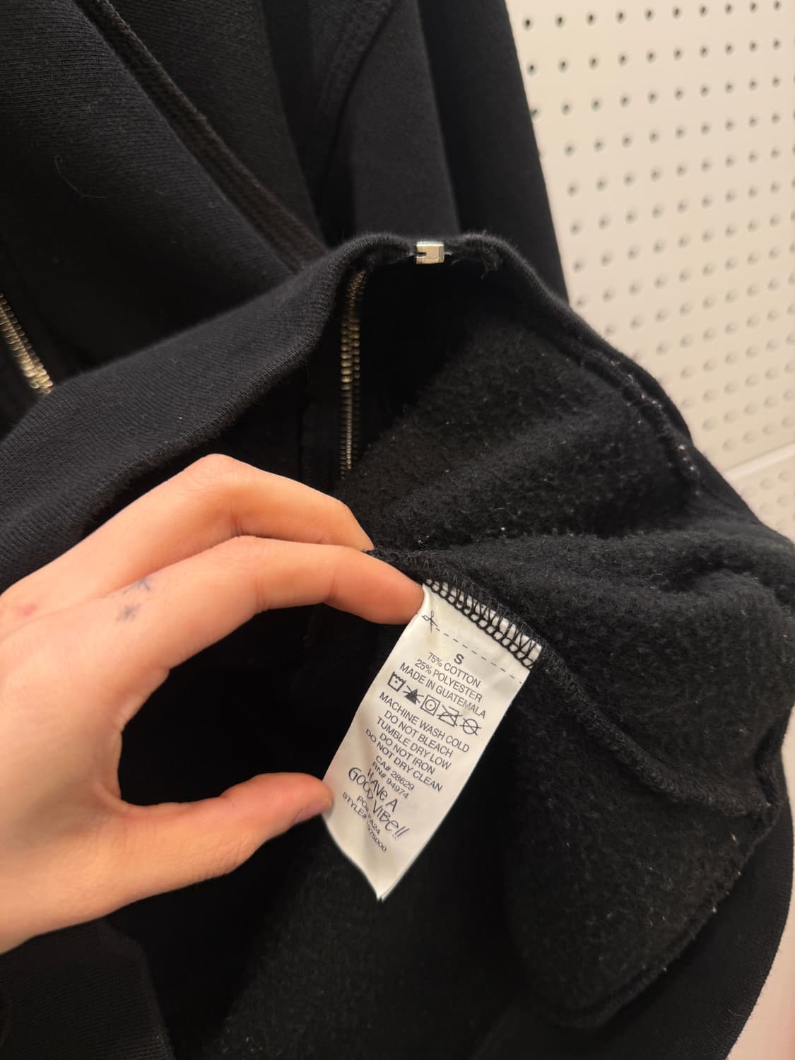 스투시 베이직 빅로고 블랙 후드 집업  U7 상품이미지6