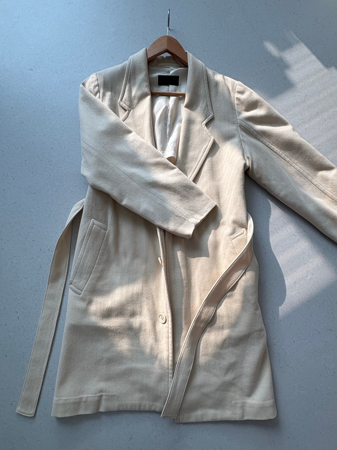 꼼데가르송 울 코트 아이보리 상품이미지4