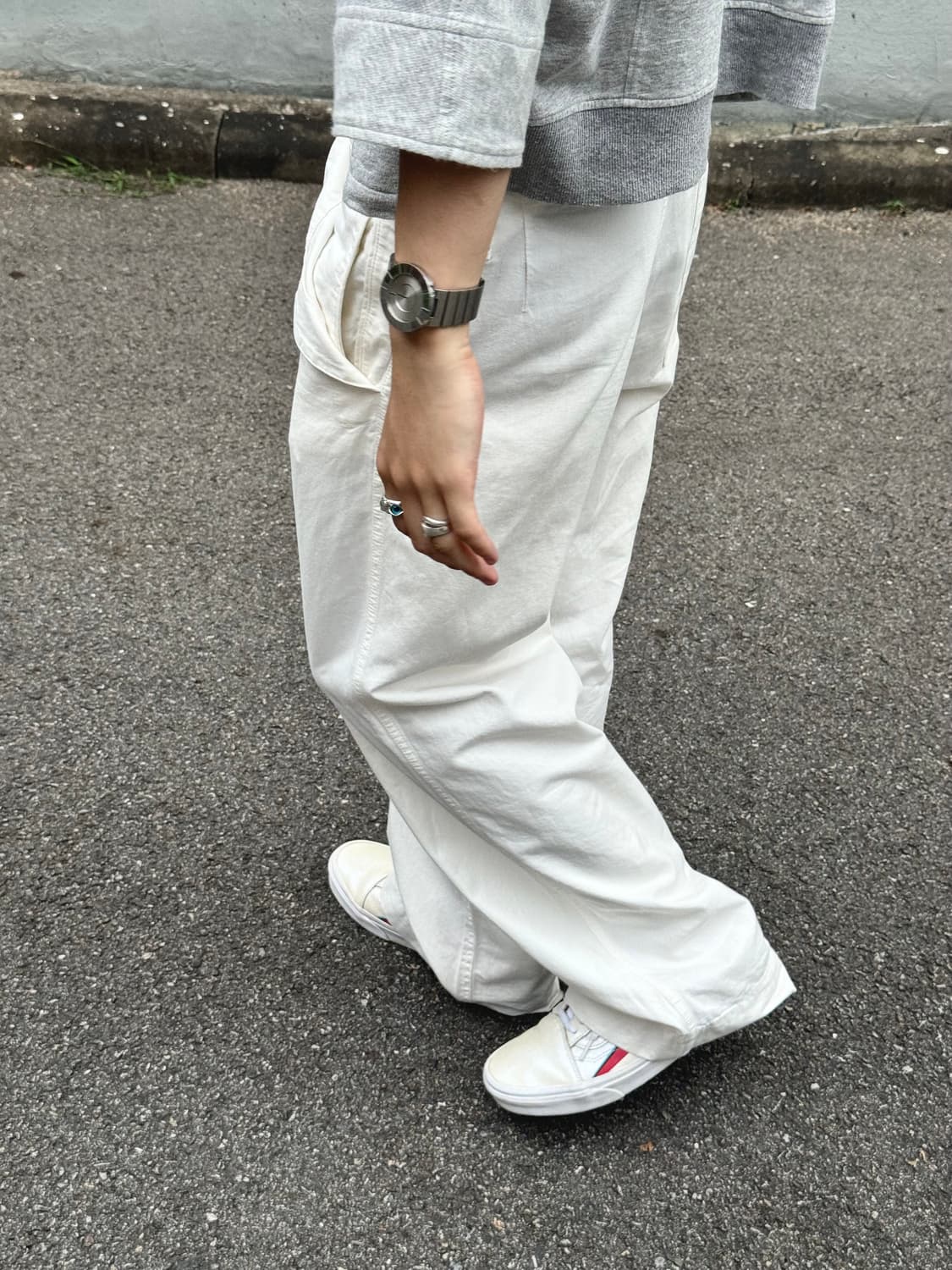 Japanese vtg white pants 상품이미지5