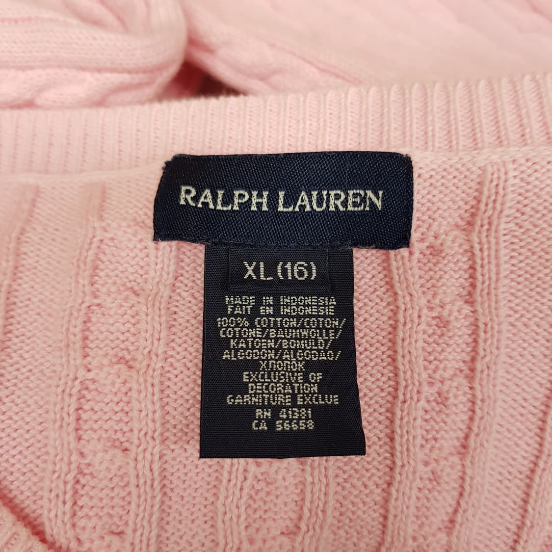 랄프로렌 케이블 니트 가디건 걸즈XL사이즈 상품이미지5