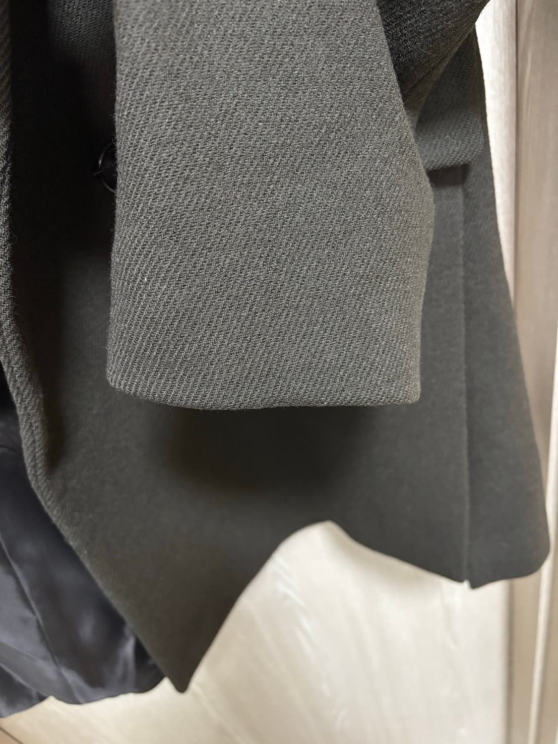 시스템옴므 울 더블하프코트100/다크브라운 상품이미지5