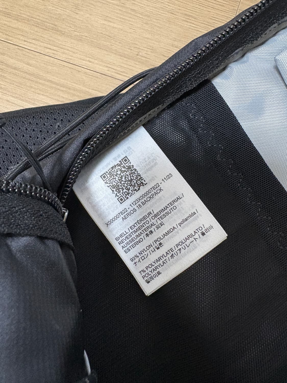 아크테릭스 에어리어스 18 백팩 (블랙) 상품이미지4