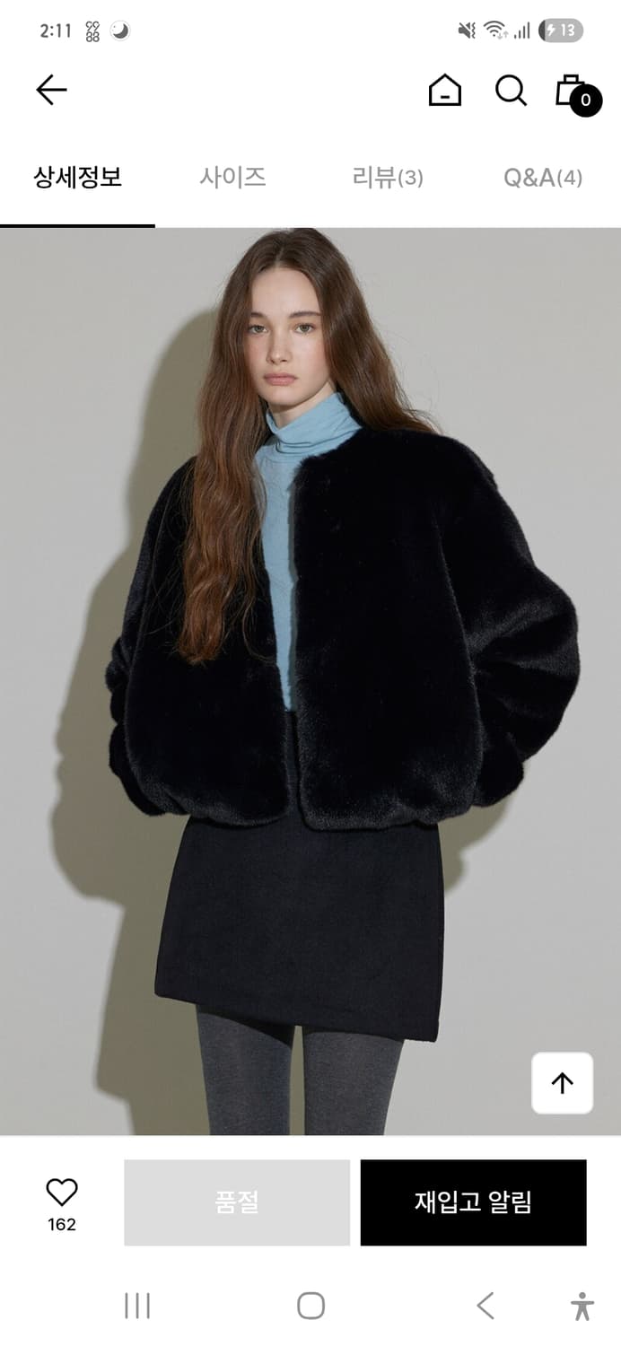 ODS MONT ECO FUR COAT 에코퍼(BLACK) 상품이미지1