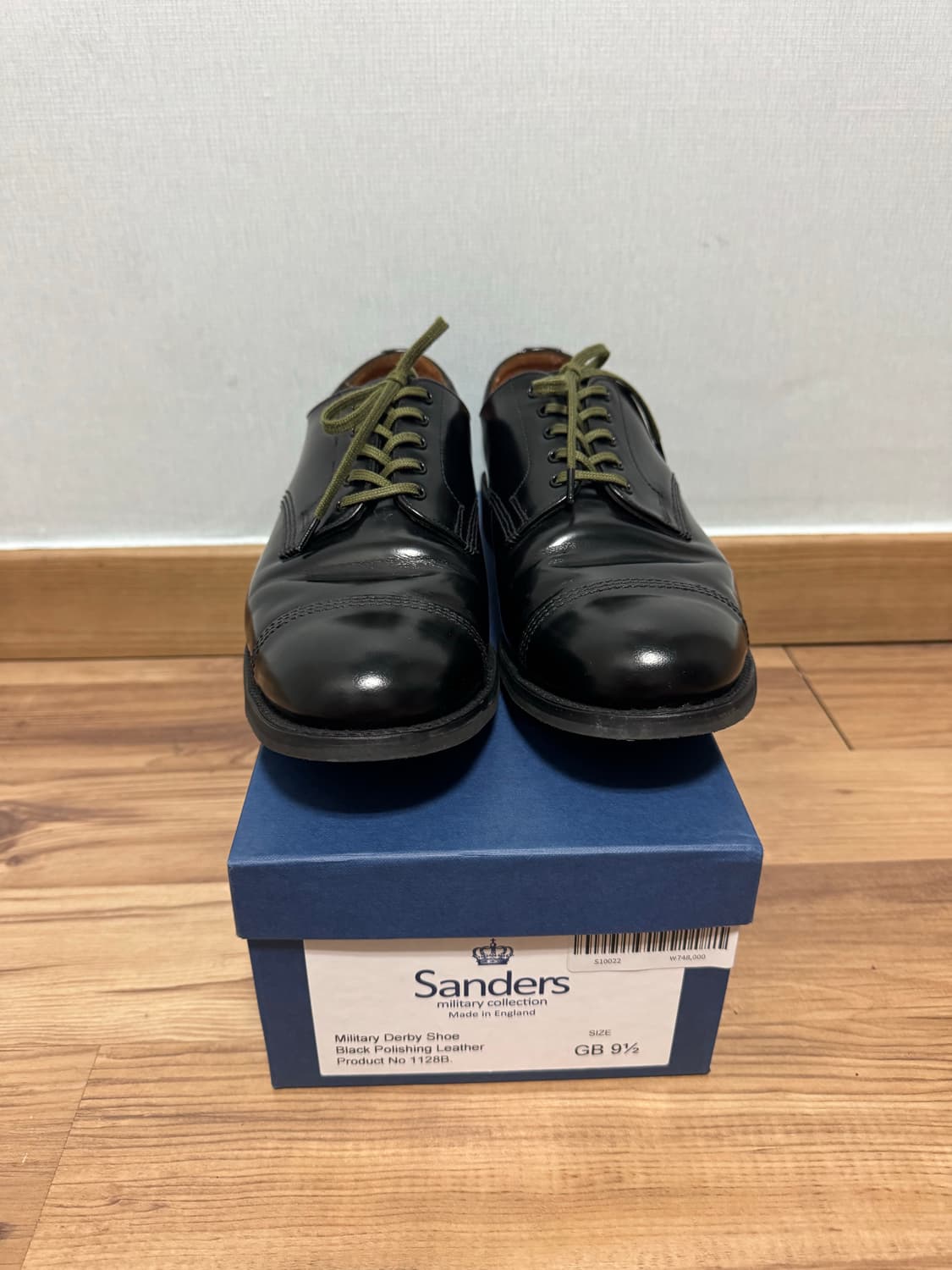 샌더스 밀리터리 캡토 더비 UK9.5 상품이미지6