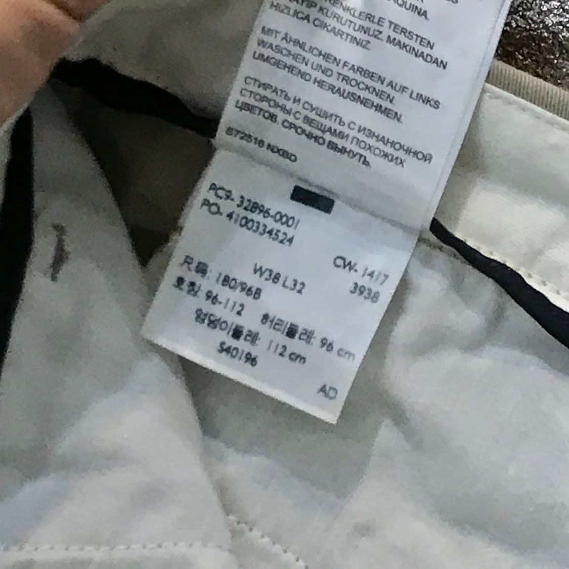 도커스 베이지 클래식 원턱 치노 팬츠 면바지 허리 40 빅사이즈 상품이미지5