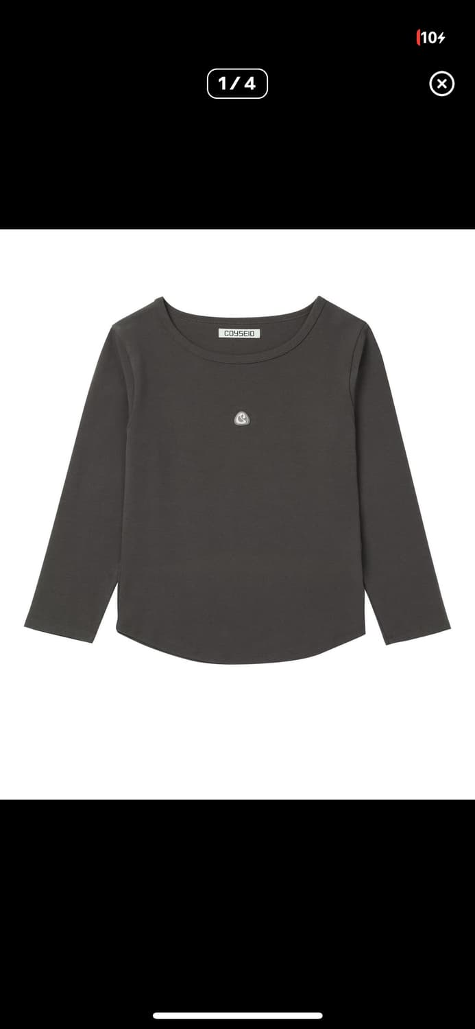 코이세이오 카프리 티셔츠 롱슬리브 브라운 상품이미지1