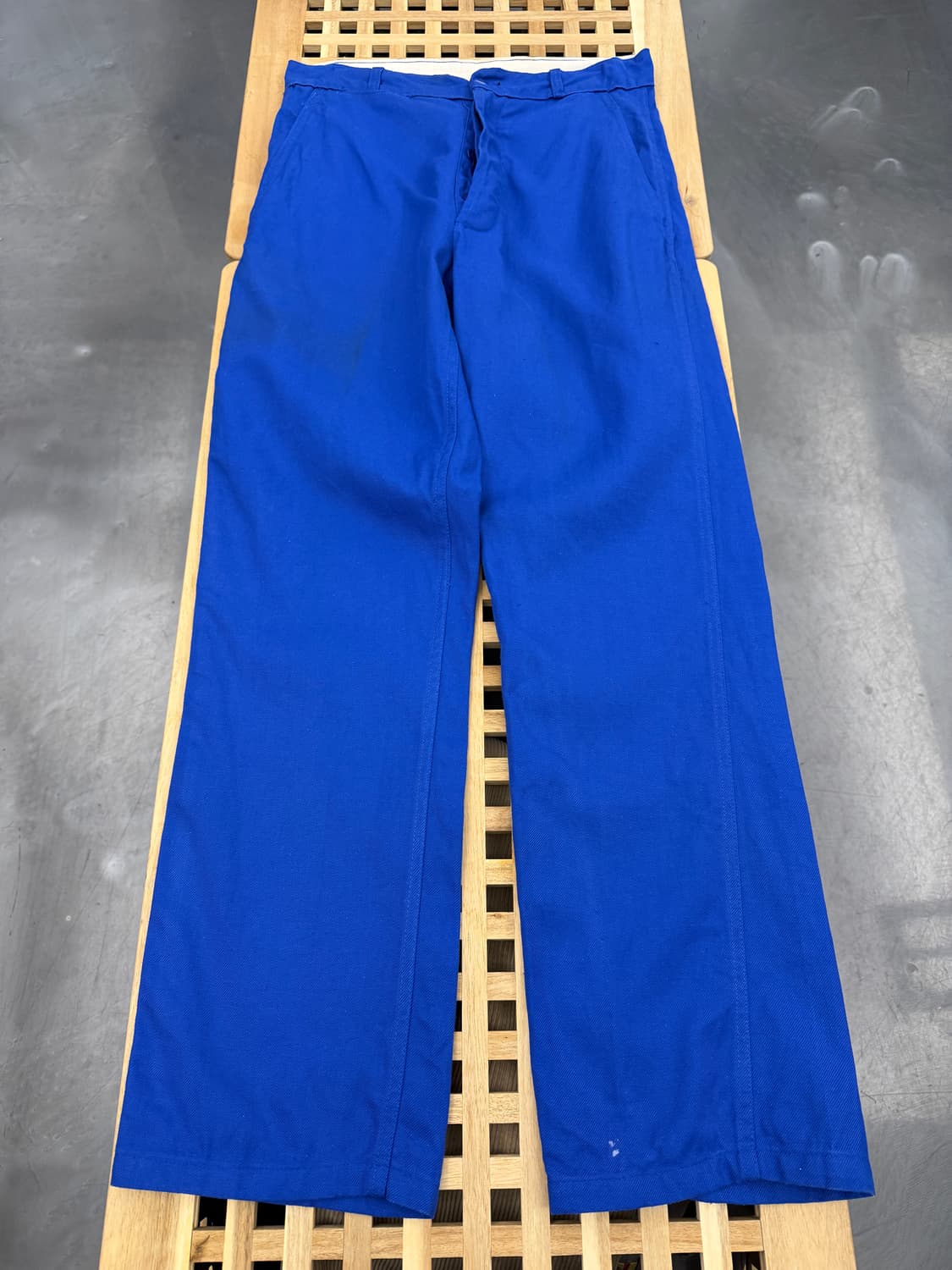 OLD VINTAGE WASHED BLUE FRENCH 프렌치워크팬츠 상품이미지1