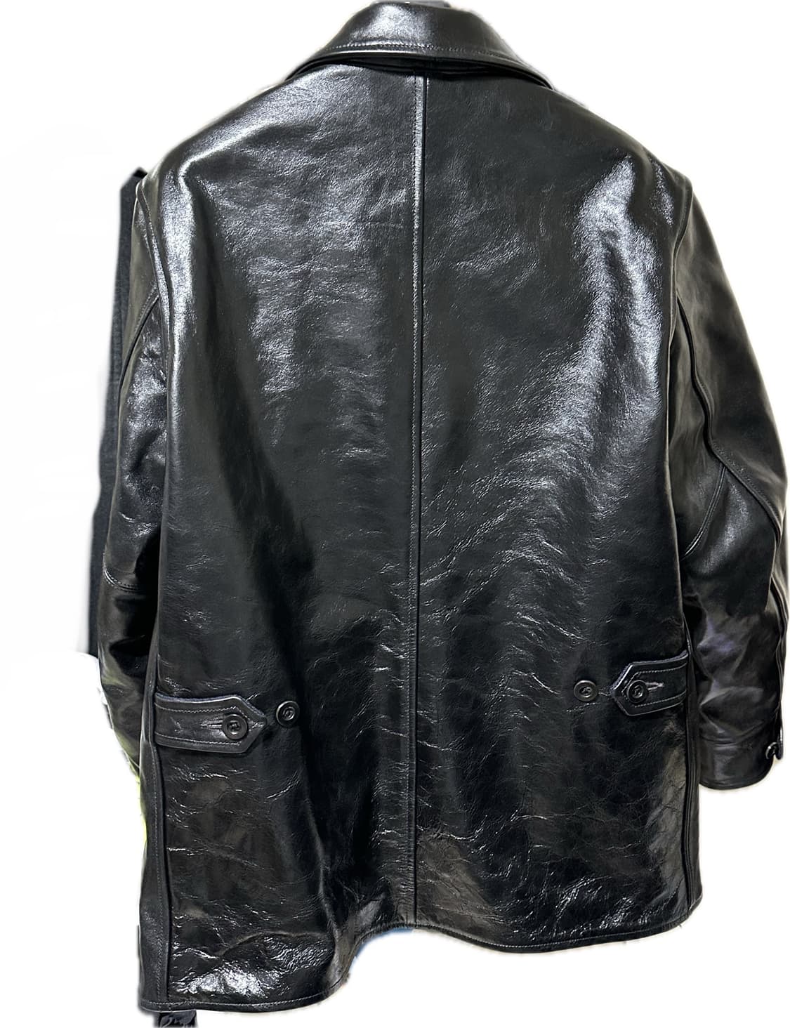 콜림보 Colimbo 레더자켓 스톡맨 차심 말가죽 카코트 42 새상품 상품이미지4