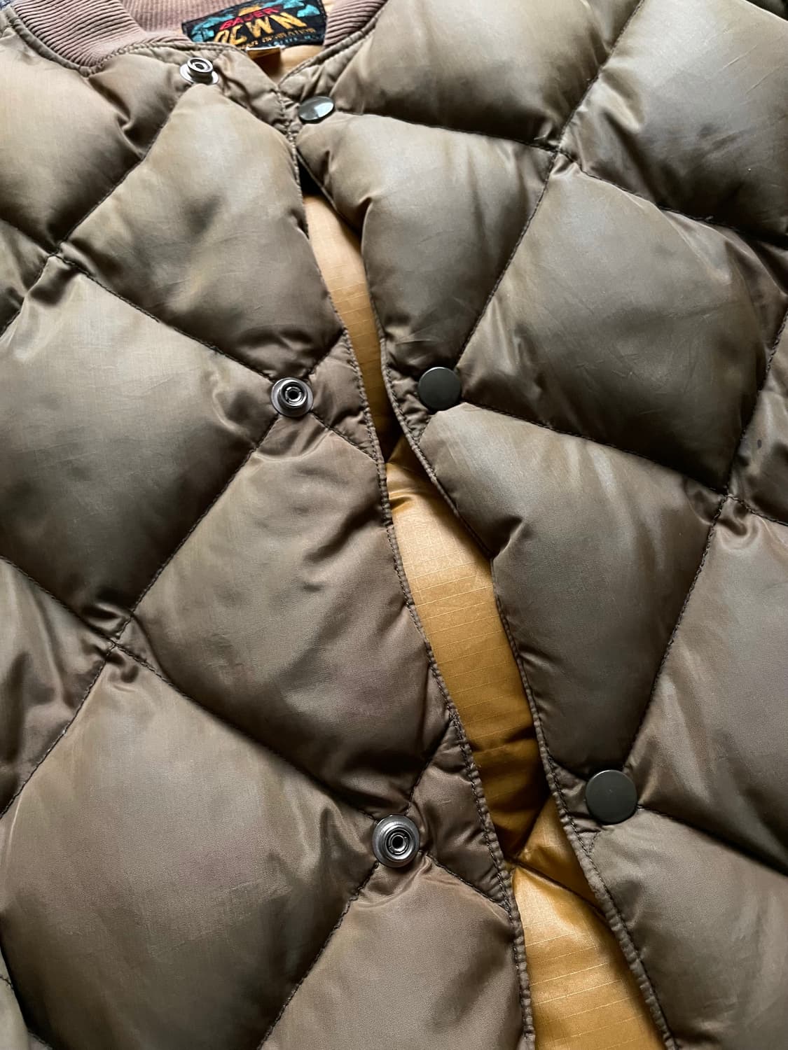 60s 빈티지 에디바우어 다운 자켓 올리브 M (카라코람스카이라이너) 상품이미지3