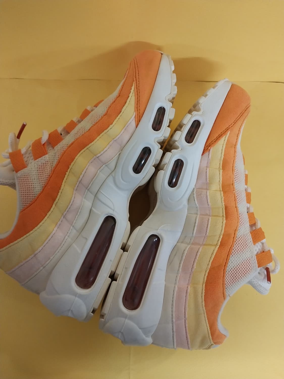 여성 나이키 에어맥스 95 오렌지 멀티 운동화 (240) 상품이미지7