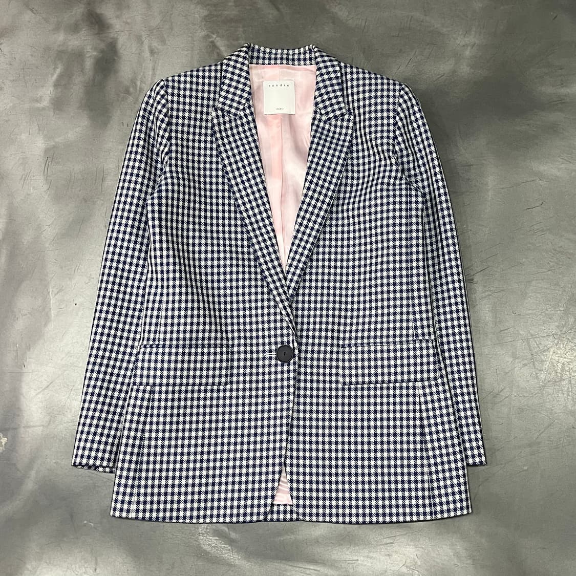  산드로 체크 블레이저 y14720 상품이미지1