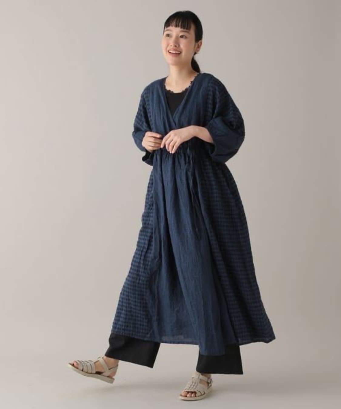 studio clip robe dress 일본 빈티지 상품이미지4