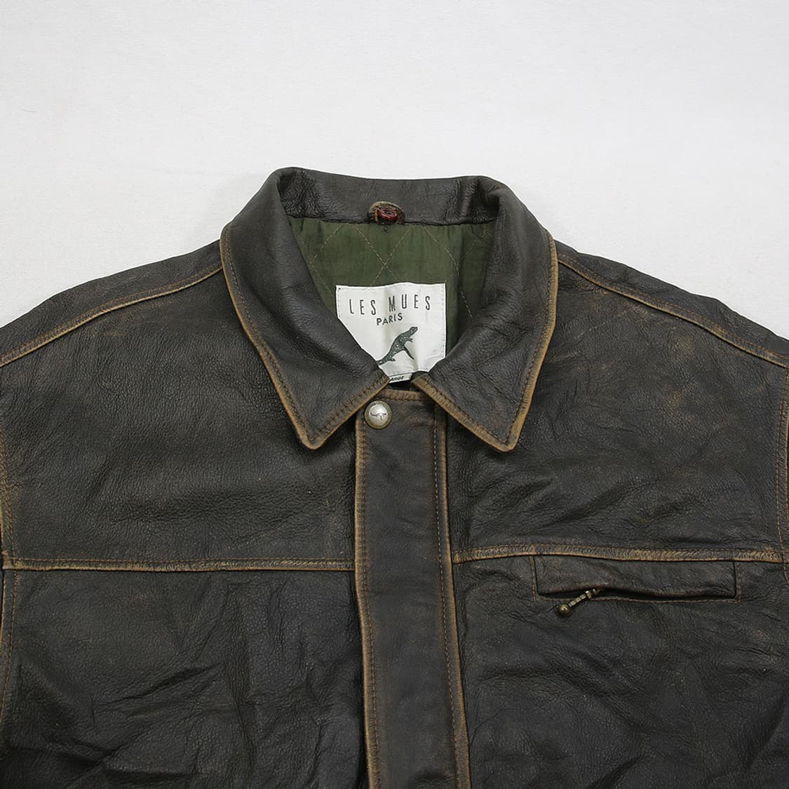 (착용컷) LES MUES 레더 자켓 (남성용 103) 상품이미지4