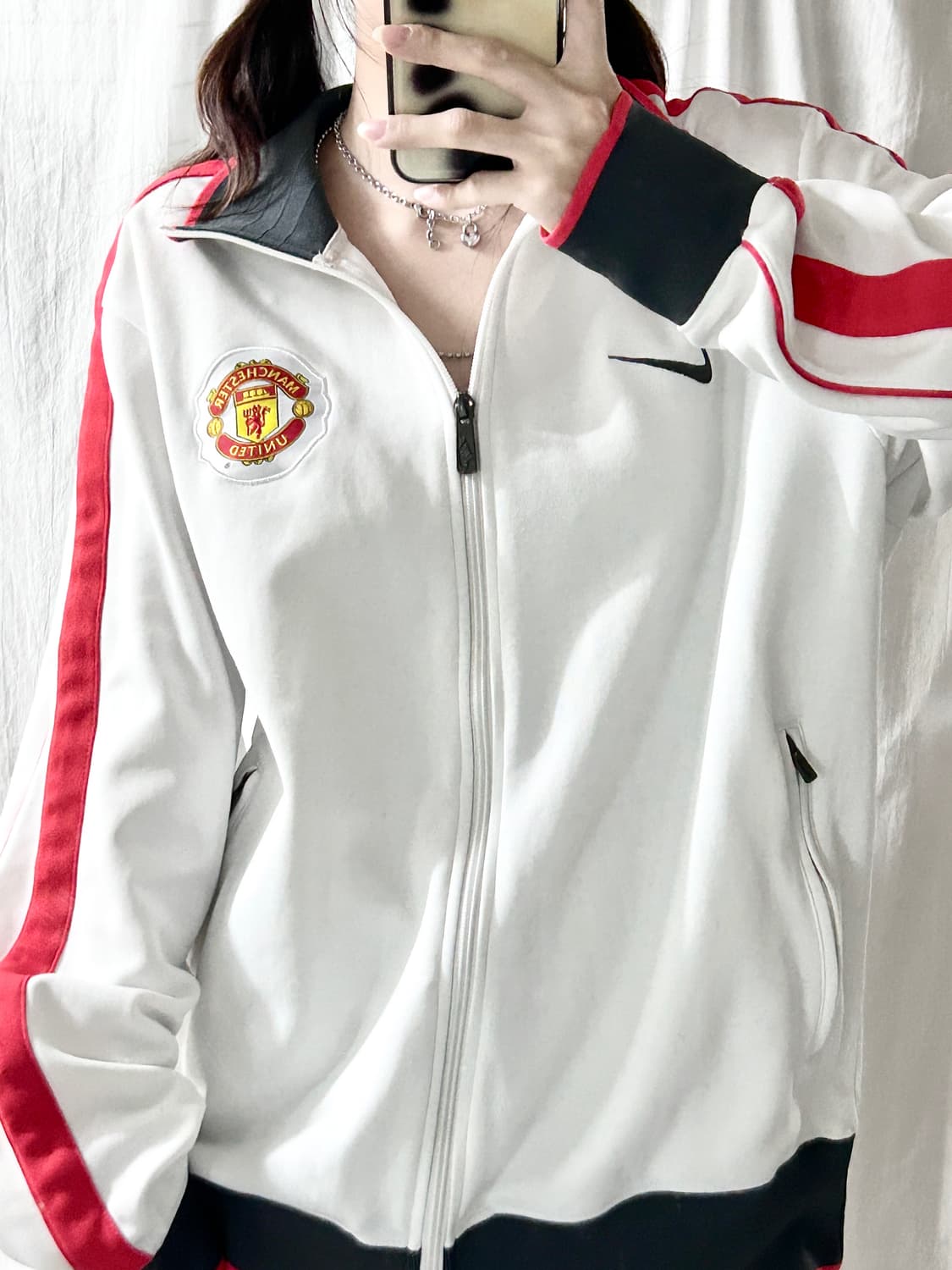 나이키 스우시 맨유 화이트 져지 상품이미지4